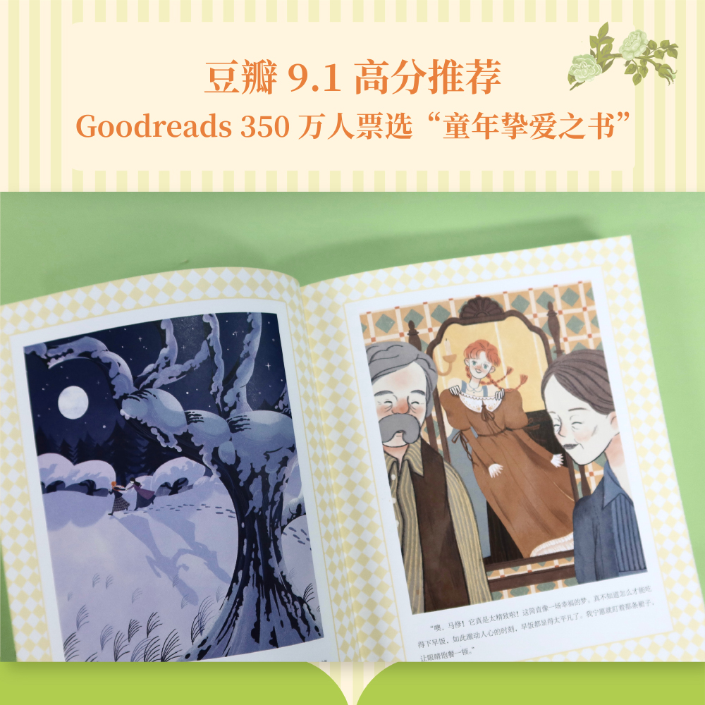 绿山墙的安妮 [正版]绿山墙的安妮 露西·莫德·蒙格玛利 彩色插图版 红发安妮 女孩成长觉醒之书 童年 治愈 儿童文学名高清大图