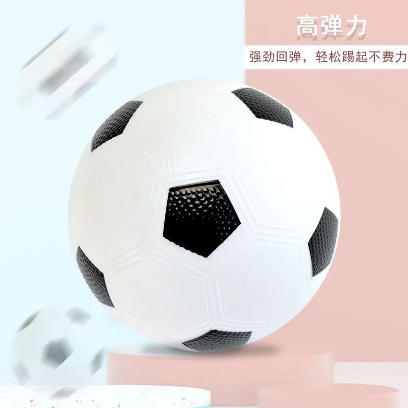 哈哈球儿童小皮球拍拍球篮球足球幼儿园亲子互动1-3岁室内外玩具 哈哈球-精品5寸小足球送气筒