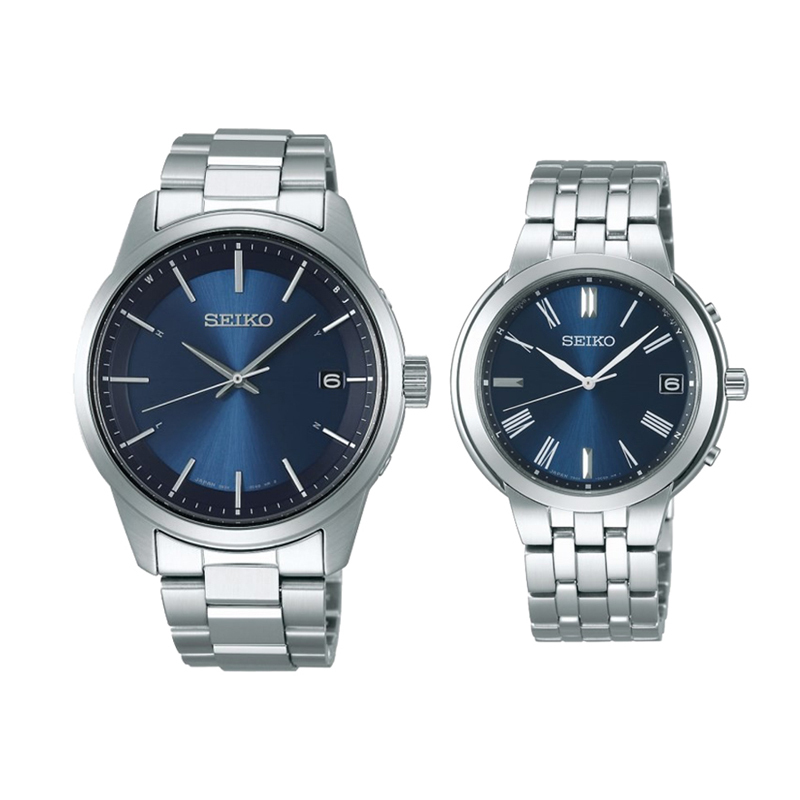 精工(SEIKO)SELECTION系列SBTM253光动能男表四局电波接收蓝宝石镜面不锈钢材质防水日韩品牌男士石英表