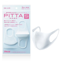 PITTA MASK 防尘防花粉口罩 非一次性可水洗口罩 白色小码3枚装