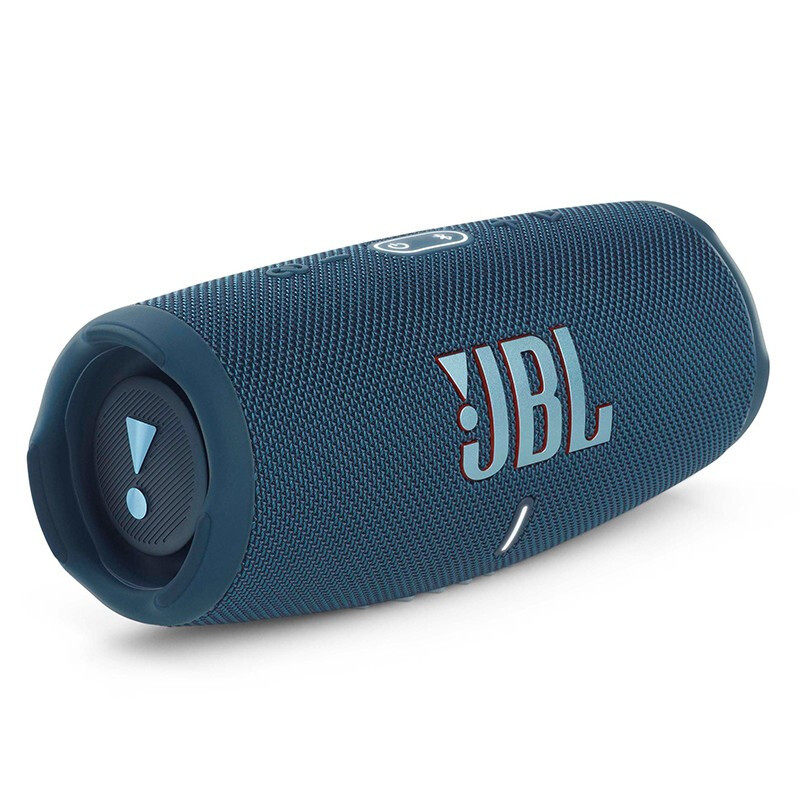 JBL CHARGE5 音乐冲击波五代 便携式蓝牙音箱+低音炮 户外防水防尘音箱桌面音响 增强版赛道扬声器 蓝色