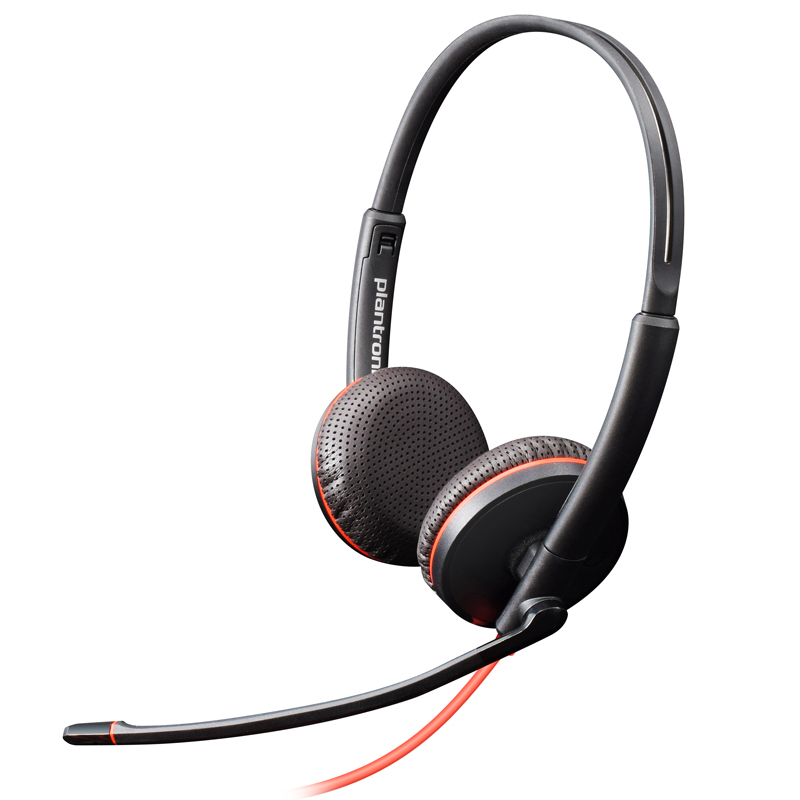 缤特力(Plantronics)C3225 USB-C双耳降噪耳机HIFI商务电话耳麦