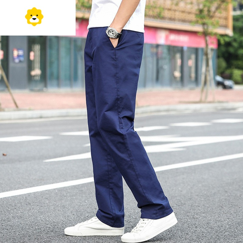 fishbasket秋季新款司机休闲裤男宽松直筒裤子男士开车休闲西裤长裤