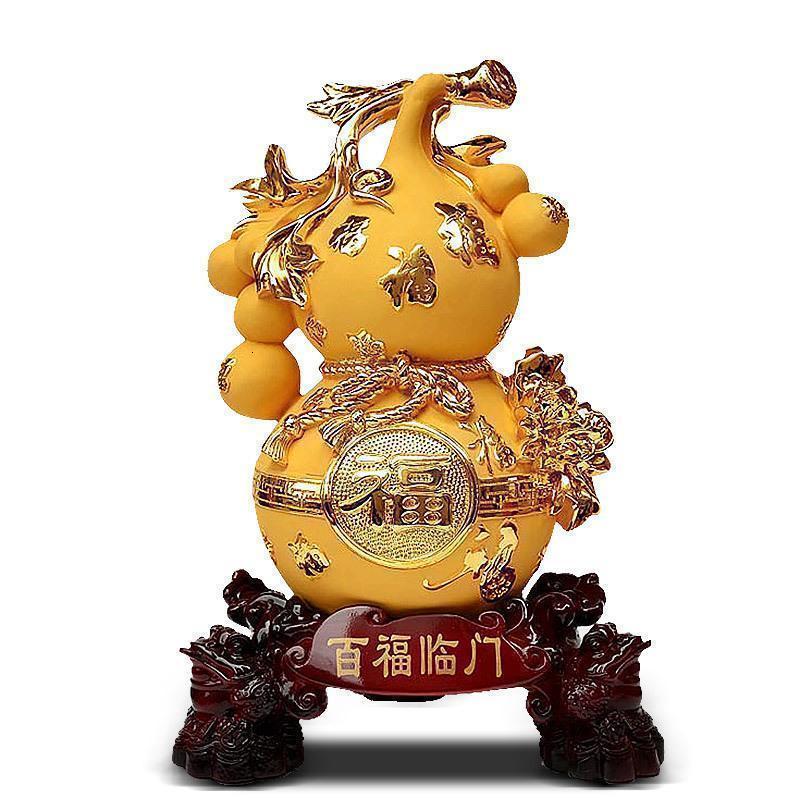 葫芦摆件大号家居风水客厅酒柜创意装饰品工艺品摆件_542_103