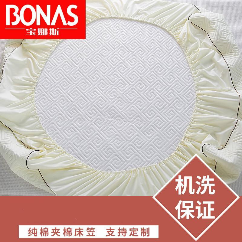 纯棉床笠单件全棉夹棉加厚保护套防滑床垫套全包可拆卸床罩