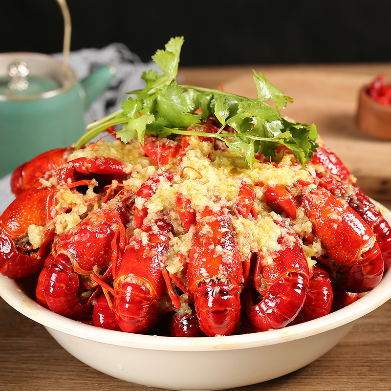 正宗盱眙红胖胖小龙虾 23年新虾上市 蒜香口味 1000g*2盒