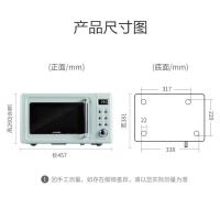 圈厨微波炉复古网红家用小型多功能智能进口创新磁控管20升迷你转盘式微波炉复古绿薄荷绿小米生态链CR-WB01A