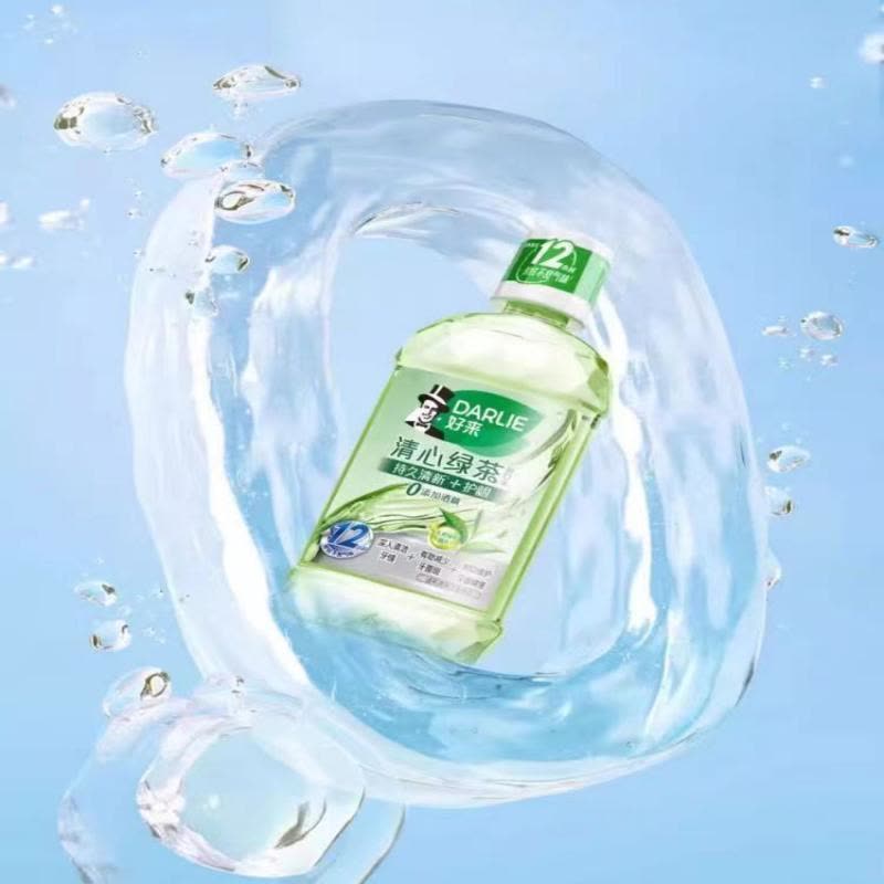 好来 黑人 清心绿茶漱口水 250ml*6瓶图片
