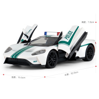 星辉(Rastar)儿童遥控车福特GT警车小孩充电电动遥控玩具汽车78180白色