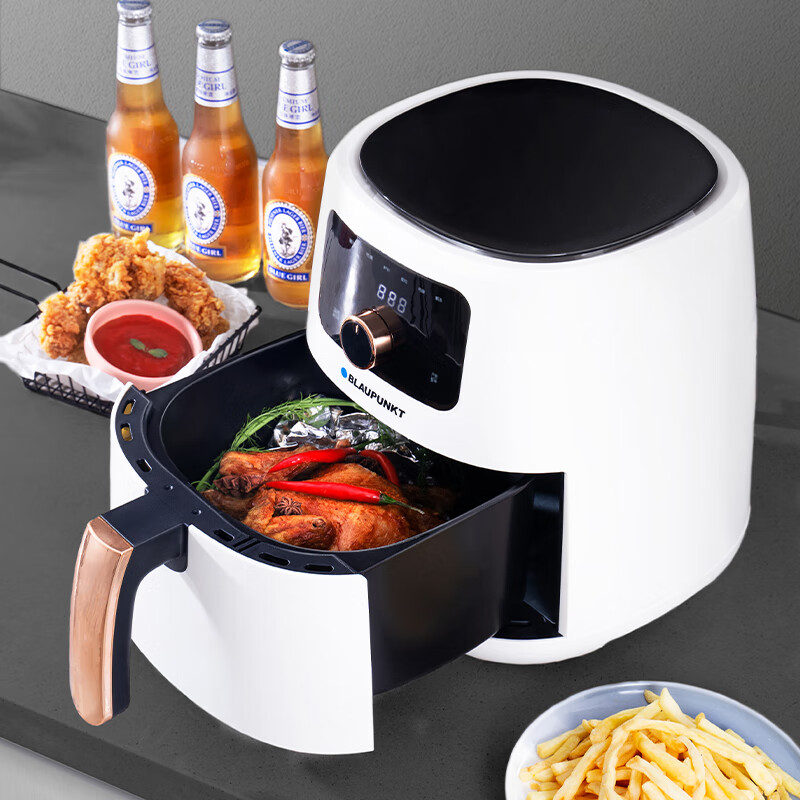 蓝宝(BLAUPUNKT)空气炸锅 5.5L黄金大容量不粘内胆电炸锅 智能操控无油煎炸