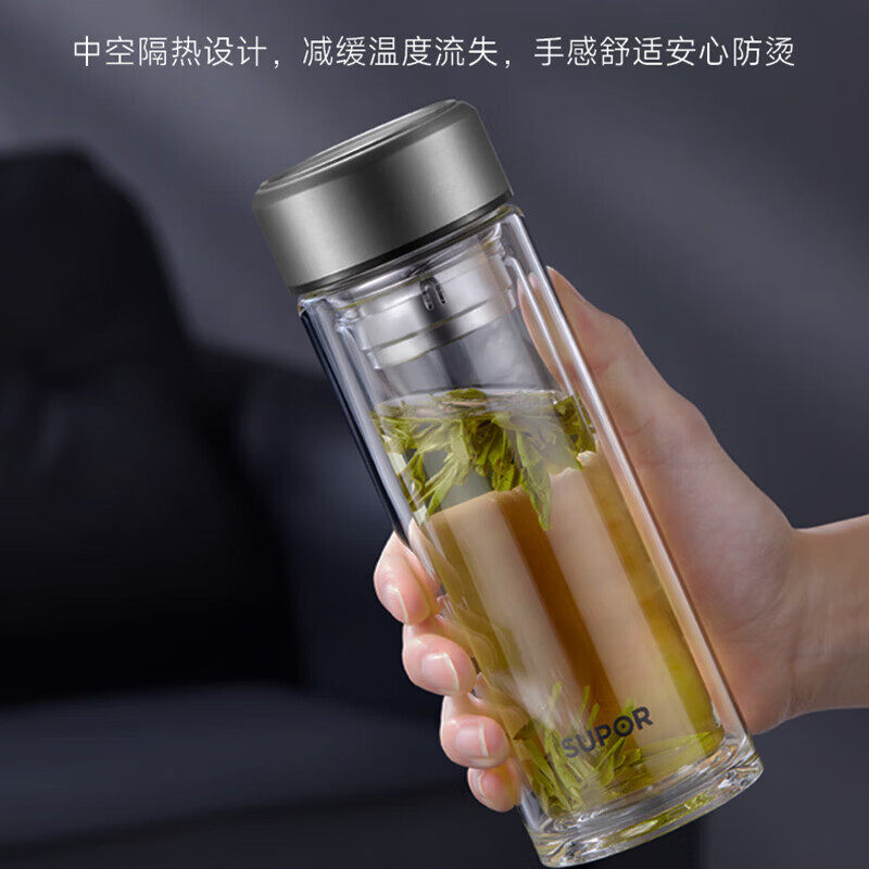 苏泊尔玻璃杯 KCG38AZ10流光银高清大图
