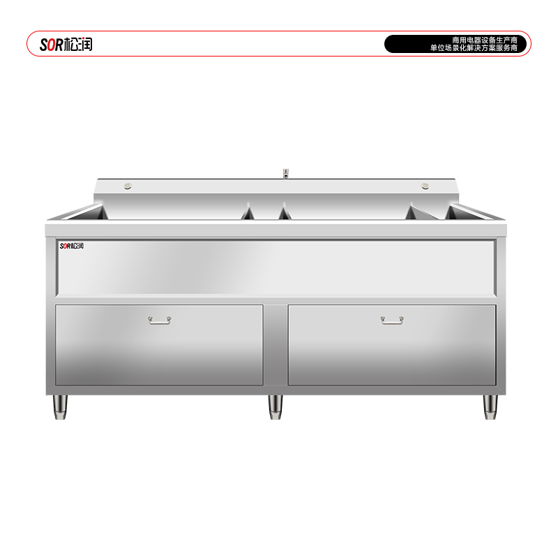 SOR松润 洗菜机 SOR-G207 1.8米双缸消毒洗菜机高清大图