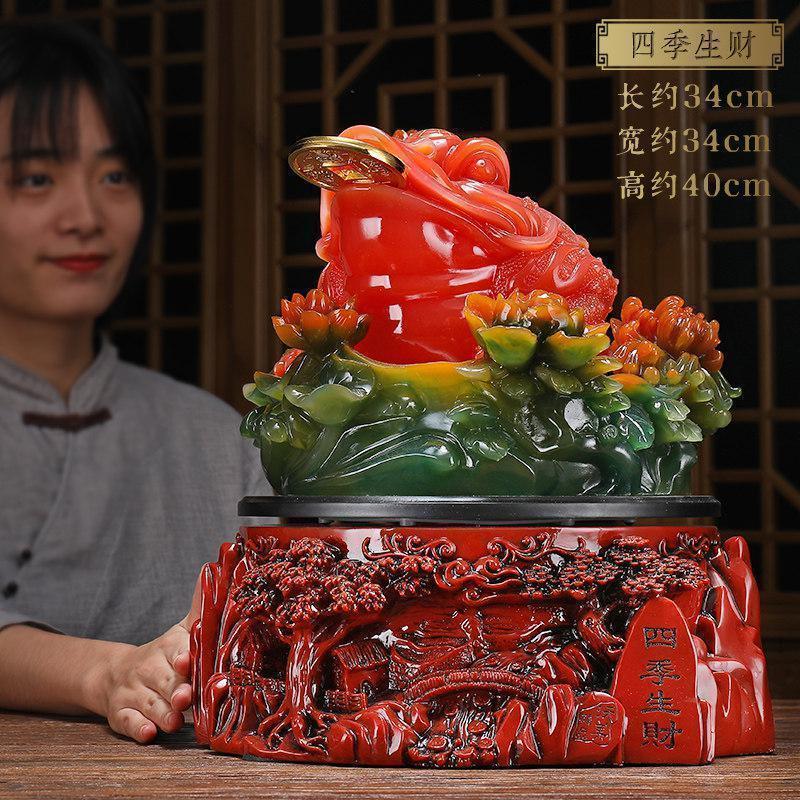 家柏饰(CORATED)金蟾摆件金蝉特大号三脚金蟾蜍店铺开业乔迁工艺礼品创意高清大图