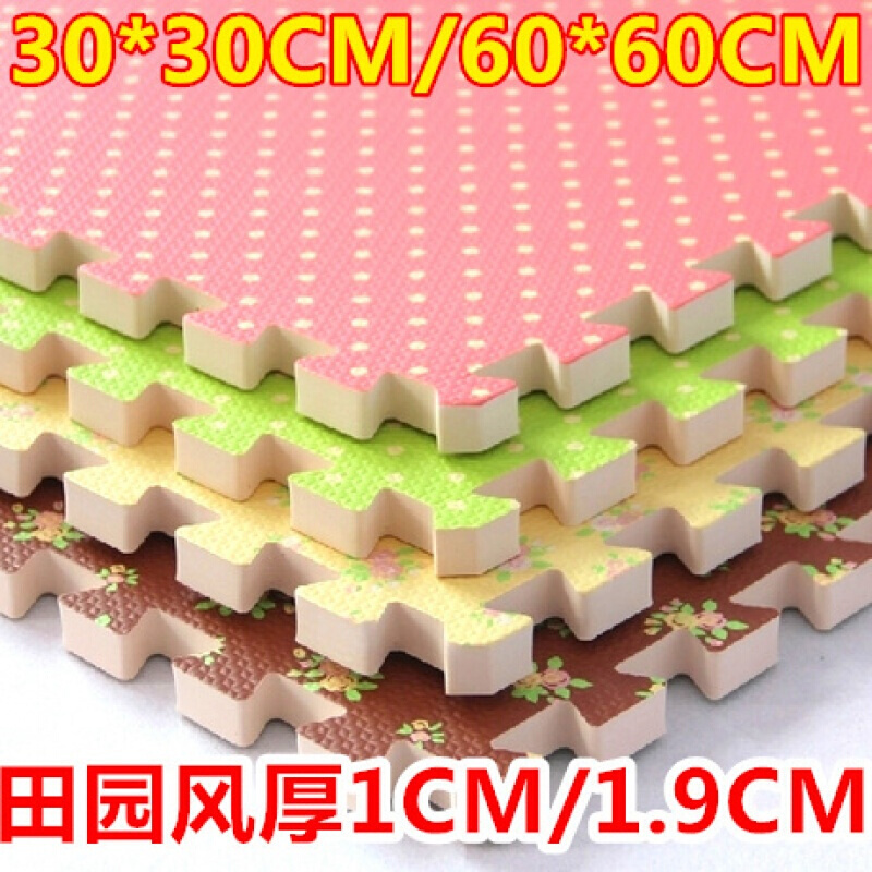 儿童拼接爬行垫拼图泡沫垫地垫铺地板垫子塑料地毯卧室榻榻米加厚