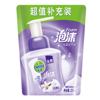 滴露(Dettol)泡沫洗手液兰花香沁225ML儿童洗手液 易冲洗