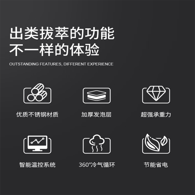 金佰特 KING BETTER 商用展示柜冷藏立式单门冰柜 水果蔬菜饮料保鲜酒店不锈钢陈列柜LCLGLC-1