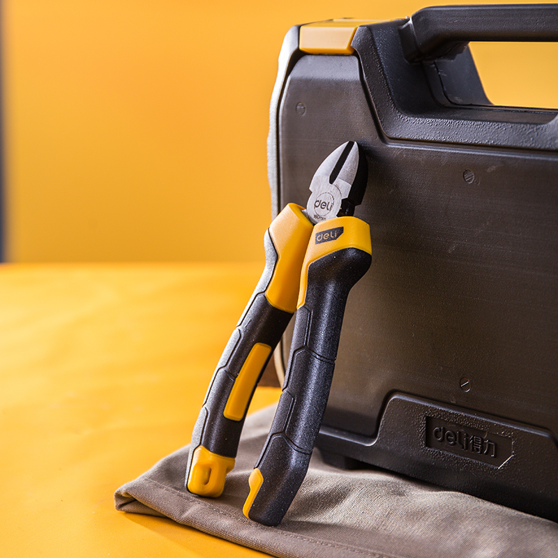 得力(deli)DL2206 斜嘴钳高碳钢精工锻造斜口钳 5把起订高清大图