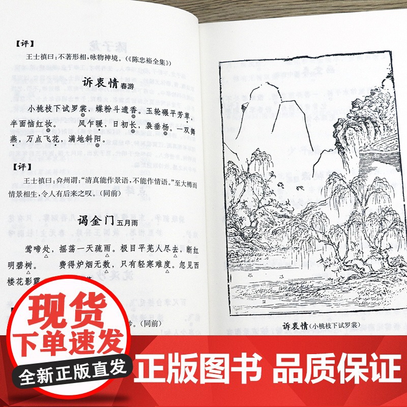 [4册]千载有余情:周汝昌赏会古典诗词+名家评选中国文学经典:唐宋词举要+恋上古诗词:近三百年名家词选(版画插图版)书籍高清大图