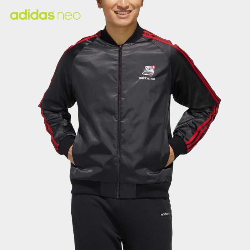 阿迪达斯adidas neo 2020春男子运动休闲夹克FU0219