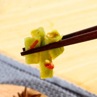 [发2瓶]湖南特产脆贡菜脆椒即食农家自制苔菜脆辣咸菜下饭佐菜