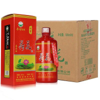 贵州茅台镇杜酱荷花酒 喜庆版 53度香柔酱香型白酒 500ml*6瓶整箱