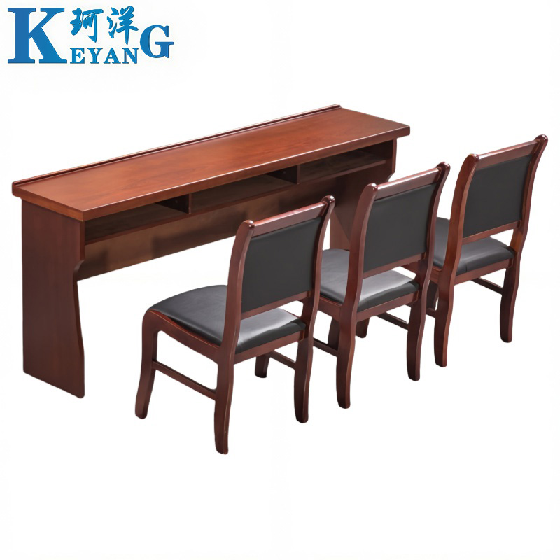 珂洋 培训桌会议桌 180*40*75cm(一桌三椅) 套高清大图