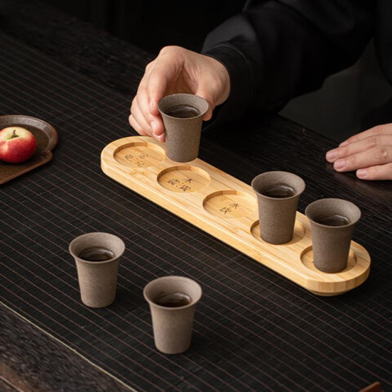 苏氏陶瓷(SUSHI CERAMICS) 杯杯是福 五行 品茗杯 ml*5 (单位:套)高清大图
