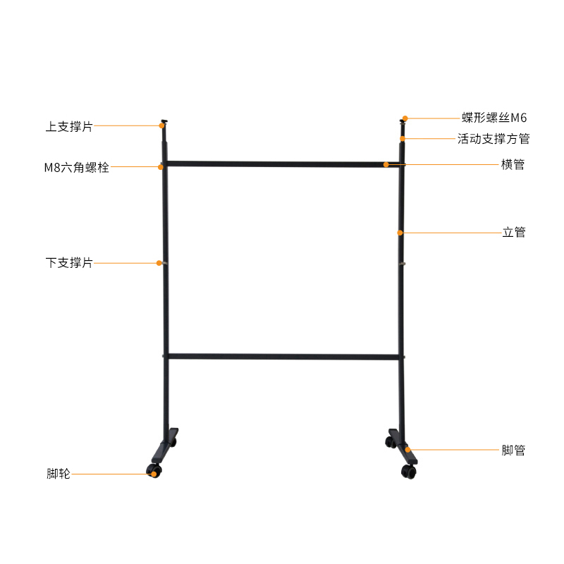 得力 7870轻巧型挂式白板架高清大图