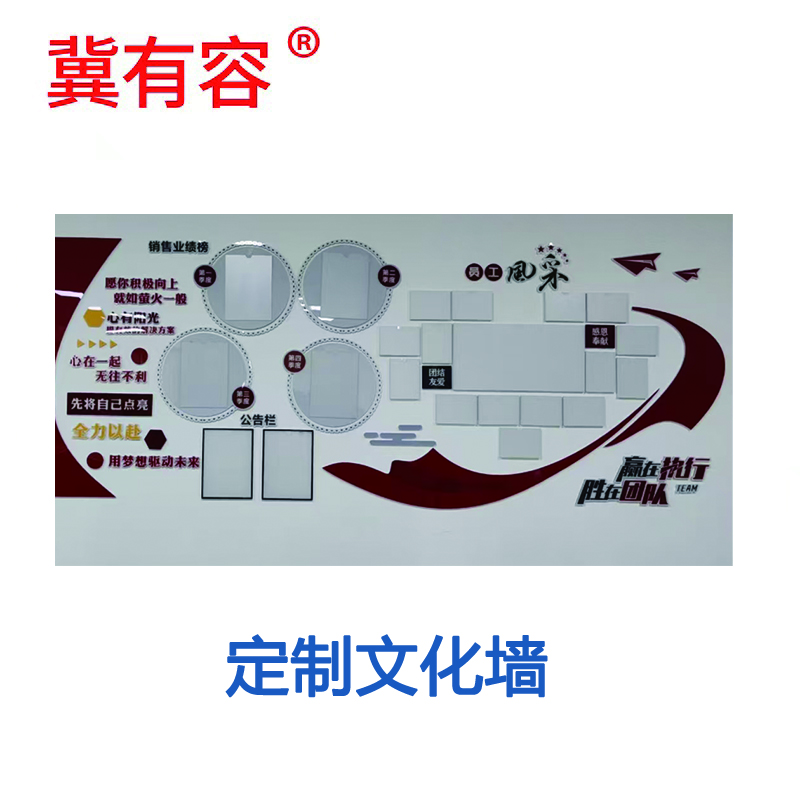冀有容文化墙 PVC+亚克力 规格:100*100cm 单位:平方米高清大图