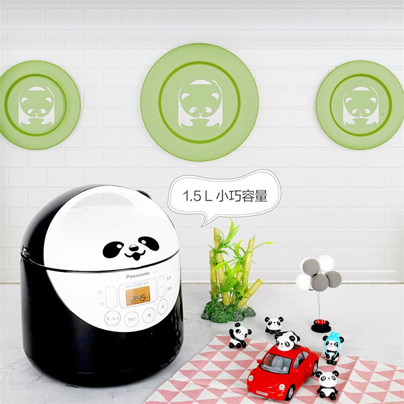 松下 (Panasonic) 电饭煲 SR-C05 熊猫煲备长炭厚锅 内胆光滑 米饭不粘锅 易清洗更耐用