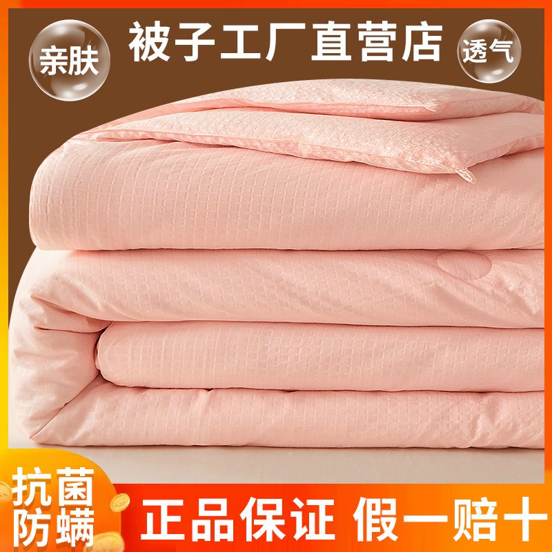 大豆夏凉被子空调被棉2023新款夏季薄被芯春秋被夏被可机洗高清大图