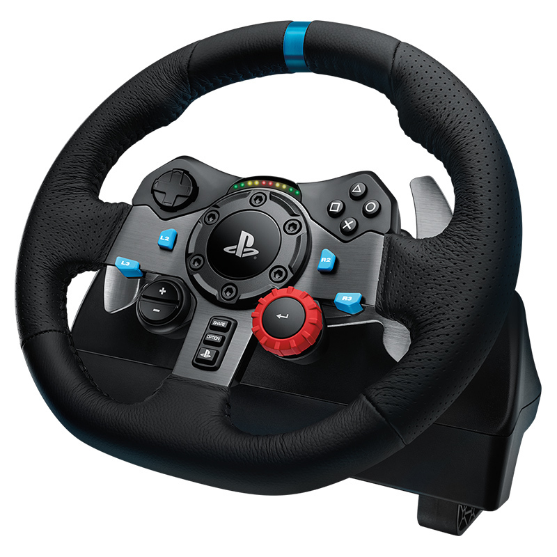 罗技(Logitech) G29电脑游戏方向盘g29学车汽车赛车驾驶模拟器PC/PS4飞车/欧洲卡车/尘埃