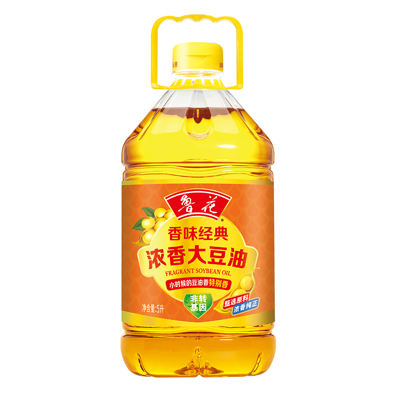 鲁花食用油 浓香大豆油5L 香味经典高清大图
