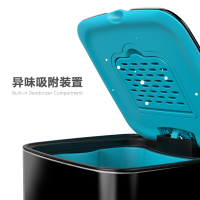 优百纳/Upella 欧式方形不锈钢垃圾桶家用脚踏式 厨房客厅办公室垃圾桶爵士12L