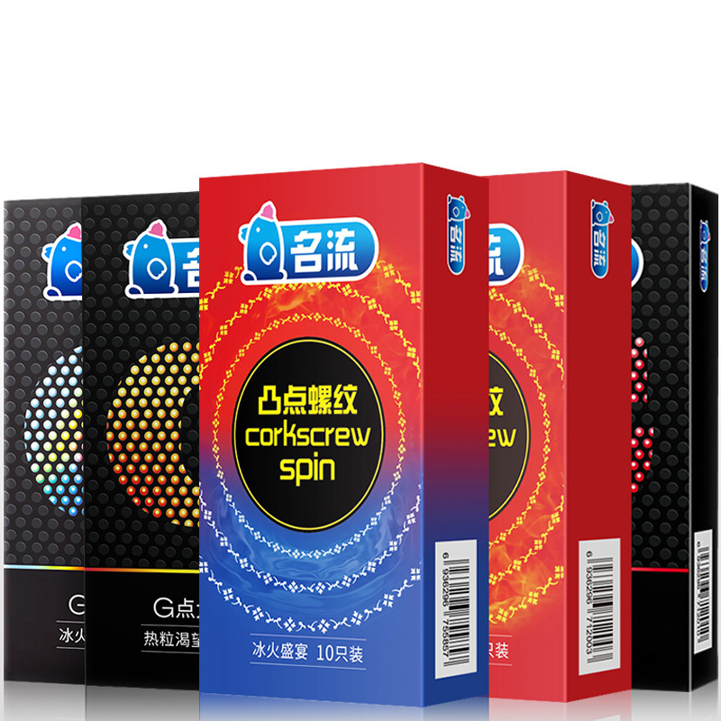 名流(Personage)避孕套50只装 超薄0.01凸点大颗粒持久安全套螺纹狼牙套组合套装男女用夫妻成人计生情趣用品