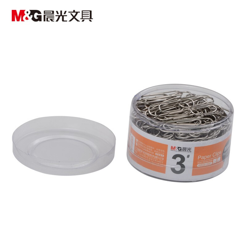 晨光 M&G ABS91697 晨光办公用3号金属回形针PVC筒装ABS91697