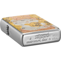 zippo芝宝打火机美国原装ZIPPO之宝防风煤油可爱猫和风ZBT-5-81a
