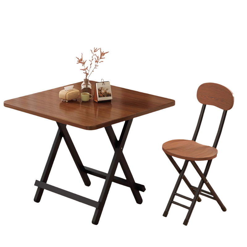芙首泰折叠餐桌椅800*800*720mm(1桌4椅)套高清大图