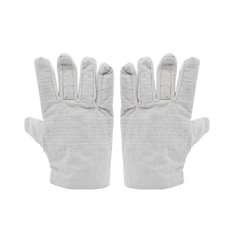 REXIN 加厚耐磨透气布手套 帆布劳保手套 1-10双