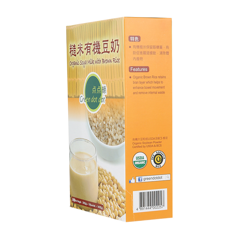 點點綠糙米有機豆奶28g x5包