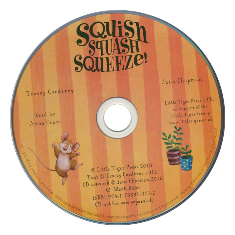 [正版]Squish Squash Squeeze Book & CD Set 挤呀挤的小房间 全彩插图 英文原版幼儿