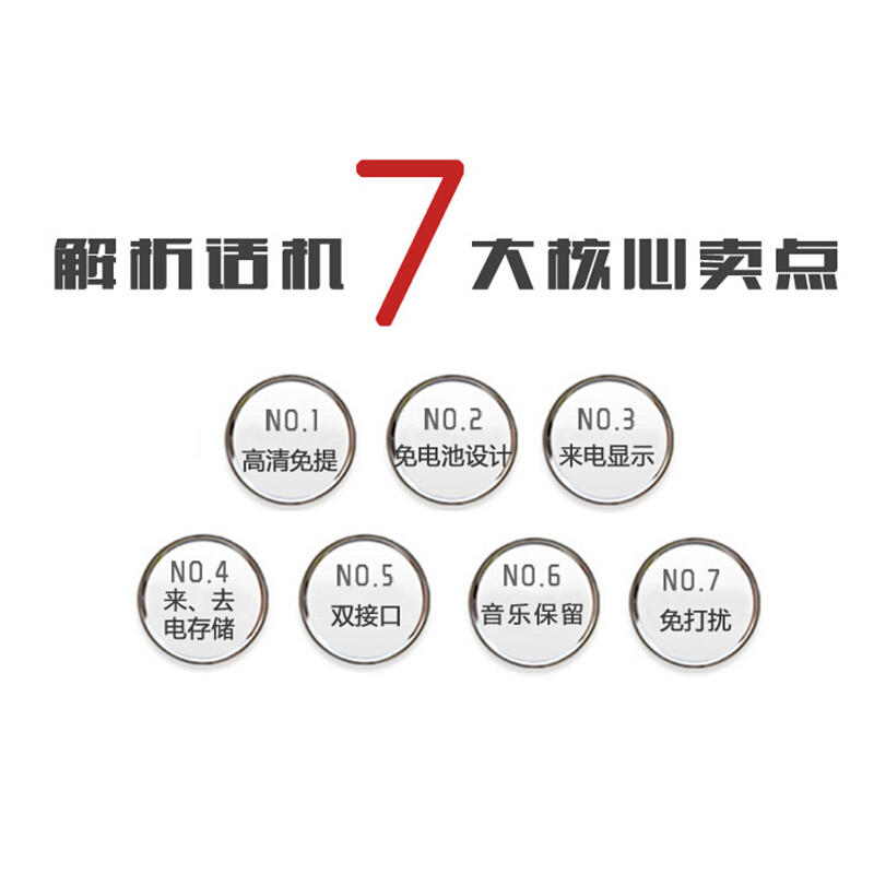 摩托罗拉 CT410C 有绳电话机 黑色