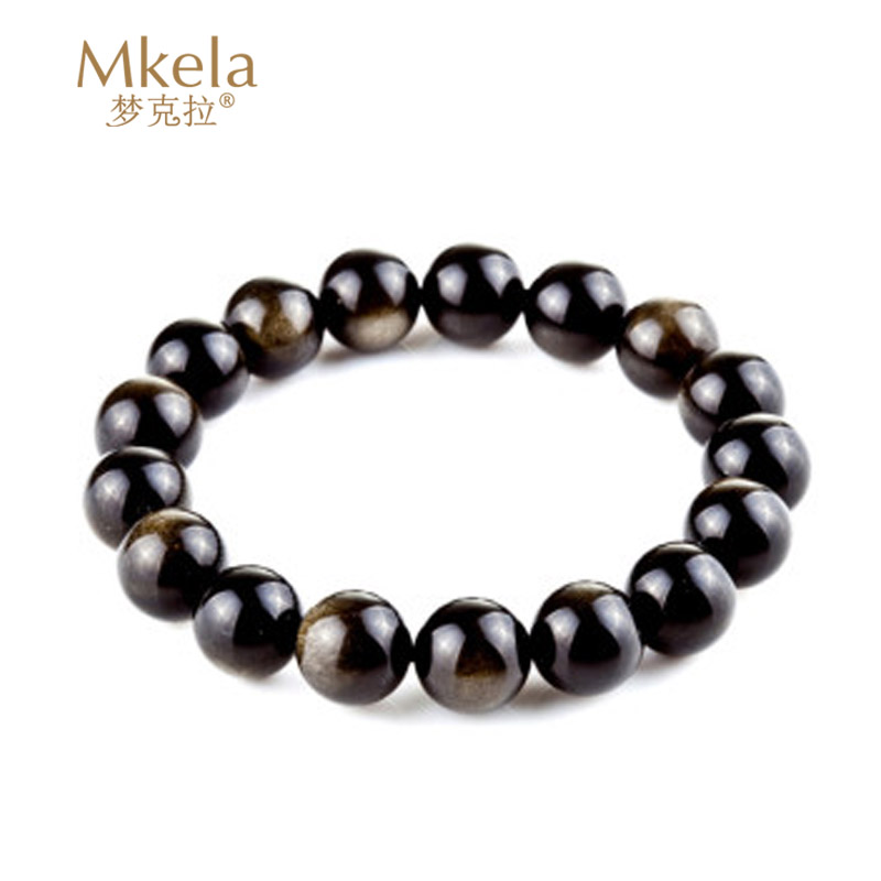 梦克拉 金曜石手链 黑金诱惑 黑色
