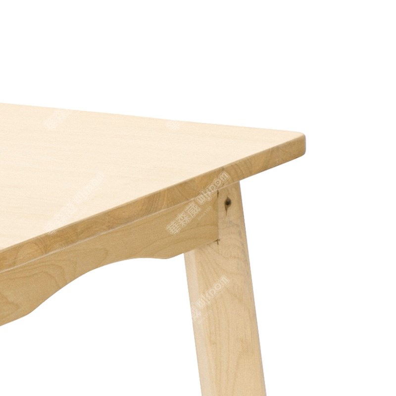 维也纳实木6人桌面高清大图