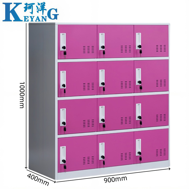 珂洋 存包柜 十二门(红白套色) 台高清大图