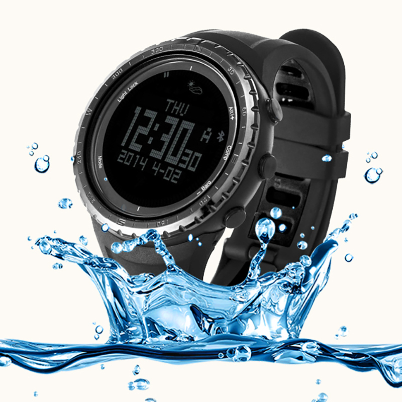 SUNROAD松路智能户外运动手表 记步防水钓鱼气压登山海拔气压指南表