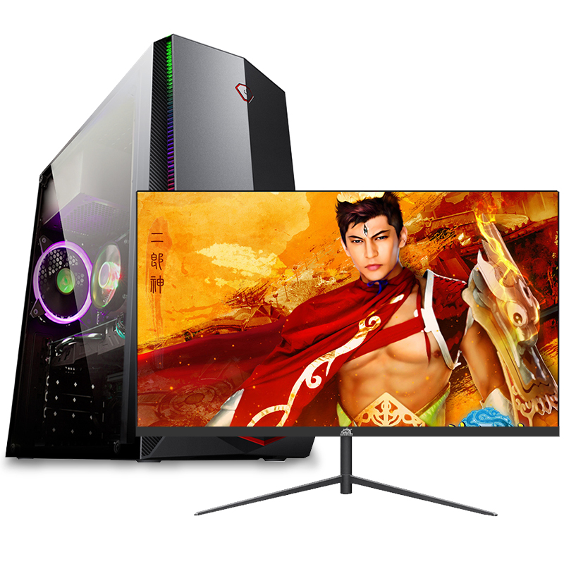 铭能 i5四核/GTX1660Ti/16G内存/512G固态 台式机 DIY组装机 台式电脑 商务家用办公组装电脑 学生学习电脑设计台式主机吃鸡电竞游戏电脑主机台式+27英寸全套高清大图