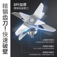 利仁(Liven)破壁料理机家用料理机纯铜电机24小时预约1.75L全触摸操控LED显示LLJ-D1750