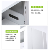 永格钢制书架学校图书馆书架双面阅览室书架资料铁书架档案架 一列2组