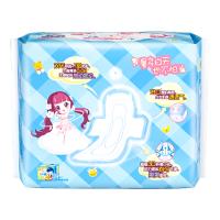 七度空间少女纯棉特薄夜用卫生巾10片 6包组套(新老包装随机发货)
